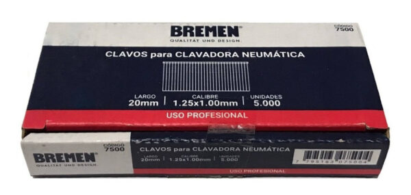 Clavos para Clavadora Neumática Bremen