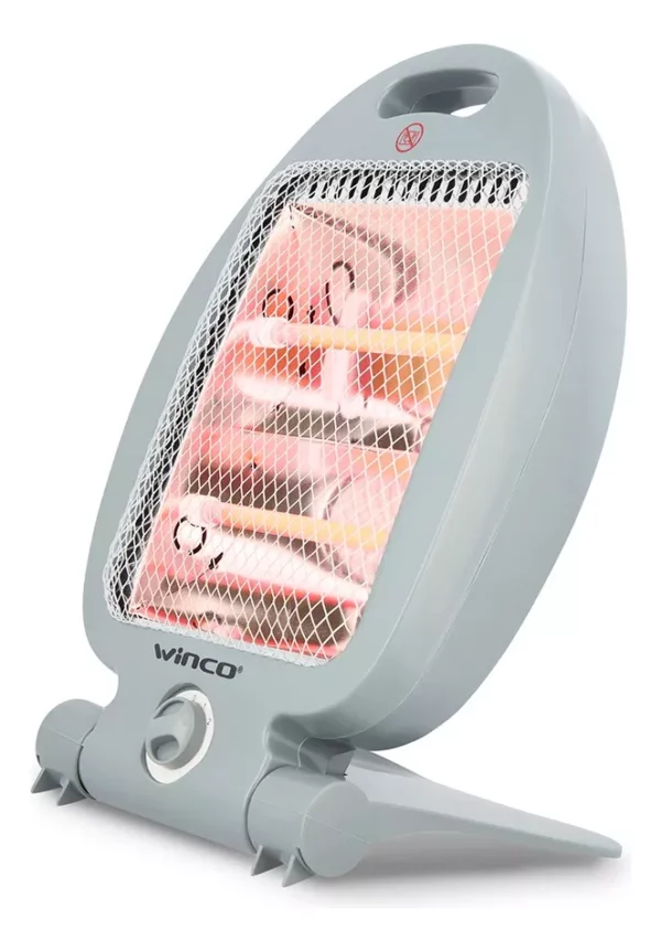 Estufa Electrica Halogena Winco W122 Color Gris